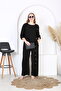 Women's Woven Viscosa Large Size Pants Tunic Suit - 6