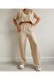 Women's Short Sleeve Casual Wrap Suit - 3