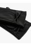 Gloves with Leather Look and Bow Detail - 3