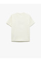 Embroidery Detail Crew Neck Short Sleeve Cotton T-Shirt - 2