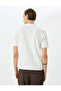 Polo Neck Cotton Textured Short Sleeve Knitwear Sweater - 4