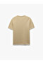 Crew Neck Regular Fit Color Contrast Detailed Pique Fabric Cotton Short Sleeve T-Shirt - 2