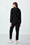 T10By-95306_01 Jacket/Contrasted Pants Track Suit Black - 2