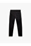 Cotton Buttoned Chino Slim Fit Trousers with Pocket Detail - 4