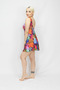 Women's Dress Swimsuit with Shorts -Patterned -Lycra 38-52 - 5
