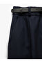Belted Pocket High Waist Palazzo Trousers - 5