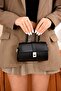 Women's Black Est226 Mini Hand and Shoulder Bag Stylish Design with Adjustable Strap - 3