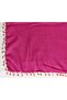 Earring Beaded Embroidery Fuchsia Head Cover Scarf Prayer Cloth - 2