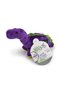 Just For Me Bruto with Chew Guard Technology Plush Dog Toy, Purple, Mini - 5