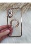 iPhone 16 Compatible Camera Lens Magsafe Look Laser Cut Logo Detailed Case