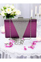Purple Satin Silver Stone Evening Dress Bag Evening Bag - 6