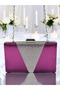 Purple Satin Silver Stone Evening Dress Bag Evening Bag - 4