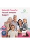 Mushroom Gummies - 10x Complex with Lions Mane, 2500mg, 90 Chews - Brain & Immune Support - 7