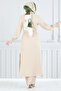 Belt Detailed Double Suit 809Ozr1047-M Stone - 5