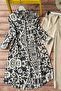 Ethnic Patterned Viscose Tunic - Gray