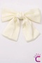 Luxurious Satin Bow Ribbon - Elegant Women's Automatic Large Bowknot Hair Clip with Ribbon