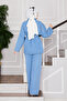 Jacket Pants Hijab Jeans Set Light Blue - 6