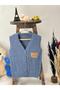 Baby Boy Embroidered Knitwear Cardigan&Vest