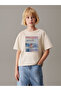 Children's Written Heart Printed Cotton Tshirt