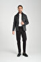 Maxi Men's Black Diagonel Lycra Short Front Camisole-Coat - 7