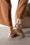 Bekin Powder Side Open Back Bow Detailed Knitted Knitwear Ballerina - 2
