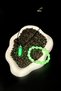 Glow-In-The-Dark Natural Stone Cat's Eye Necklace and Cat's Eye Bracelet Set - 3
