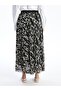 Comfortable Fit Patterned Women's Skirt with Elastic Waist (S4) - 4