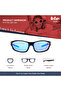 Kids Sports Polarised Sunglasses Blue Mirror Lens - LCK101C03 - 7