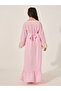 Printed Panel Ruffled Hem Belted Dress - 5