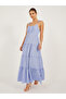 Plain Strappy Tiered Maxi Dress - 2