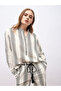 Striped Oversized Shirt and Wide Leg Trousers Set - 6