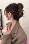 Matte Brown Large Size Women's Hair Clip 13cm Plastic - Stylish and Elegant Hair Clip for Bun Hairstyles