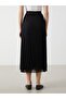 Women's Pleated Skirt with Elastic Waist - 4