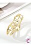 Geometric Design Gold Women's Metal Latch Clip 11 cm - New Trend Elegant Latch Hair Bun Clip - 4