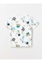 Crew Neck Printed Short Sleeve Boys T-Shirt (S4) - 5