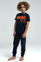 Uspa Licensed 4-14 Years Old 100% Cotton Fabric Digital Printing Bicycle Collar Boys' Bottom-Top Set - 2