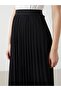 Women's Pleated Skirt with Elastic Waist - 3