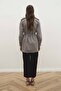 Bella Striped Anthracite Trench Shirt - 8