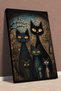 Cat Family Themed Wall Covering – Printed Decorative Tapestry Wall Rug Siz – Living Room and Room Decoration - 2