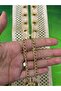 Velvet Milk Brown Bird Eye Chain Draw Collar Sewing Accessory 40X11 cm - 2