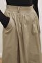 Lidia Pleated Detailed Sand Beige Skirt - 5
