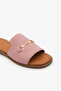 Women's Genuine Leather Buckle Daily Slippers - 4