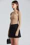 2435 Ring Detailed Cross Front Mink Blouse - 5