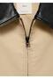 Cotton Jacket with Contrast Collar - 5