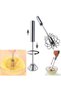 Automatic Stainless Steel Hand Mixer – Practical Press-On Blender, Milk Frother and Egg Beater - 3