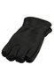 Unisex Black Winter Fleece Cut-Off Half Finger Gloves Fleece Beanie Fleece Neck Collar Set of 3 - 3