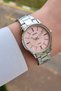 Women's Wristwatch with Pink Cord Gray Color Guaranteed Dial - 3