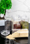 Set of 6 Transparent Spice Labels 300 ml Vacuum Leakproof Lid Mica Spice Jars - 5