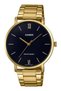 Men's Wristwatch with Dial Black Cord Yellow Color Guaranteed
