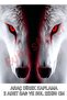 White Wolf Motif Vehicle Door Post Covering Foil (Right-Left Set) 22X50 cm - 2